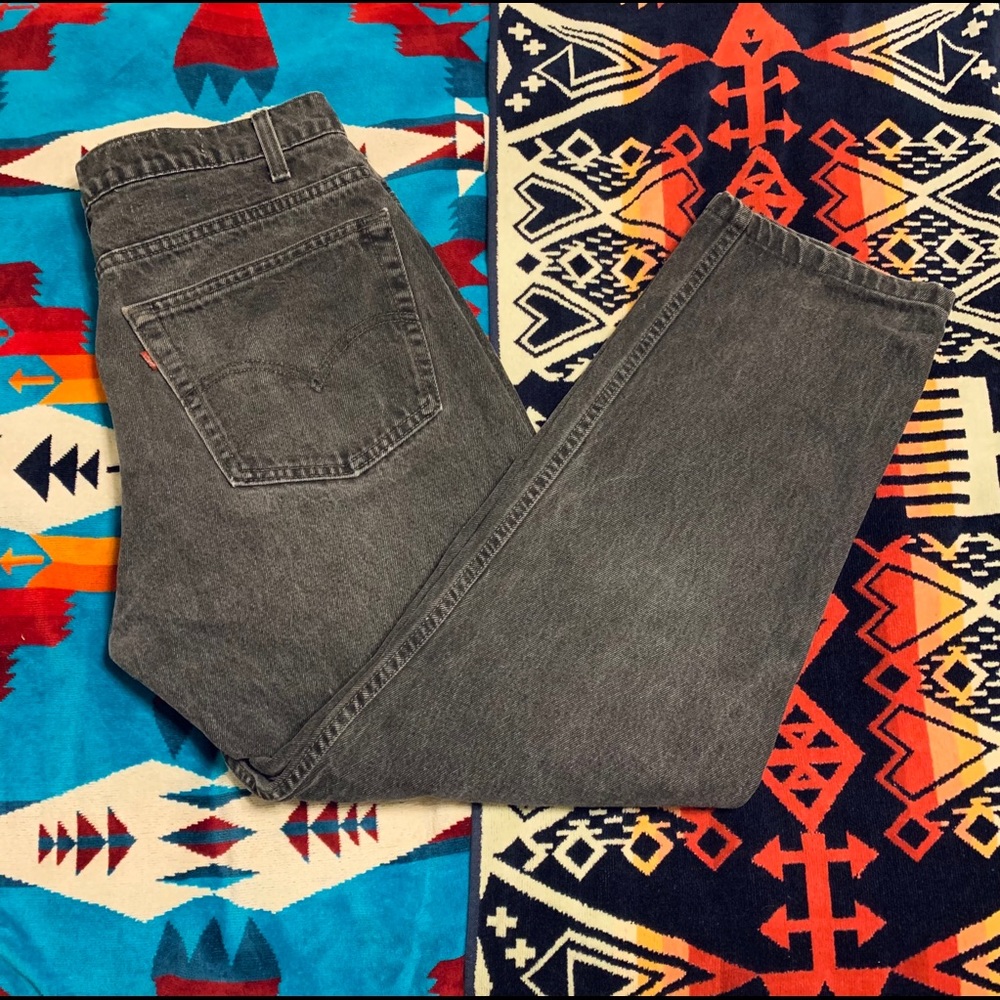 Vintage black Levi’s Made in USA 80s/90s 505 denim